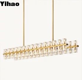 주문 크롬 페니쉬 LED 로이어 캔들리어 현대 로이어 조명 85-265 볼트 온라인 제품