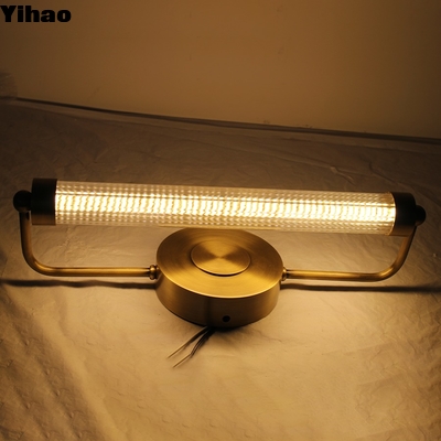 주문 Modern Brass LED Wall Lamp with Crystal Shade for Living Room 온라인 제품
