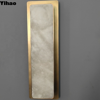 주문 Modern Alabaster Wall Lamp LED Warm White 3500K for Living Room 온라인 제품