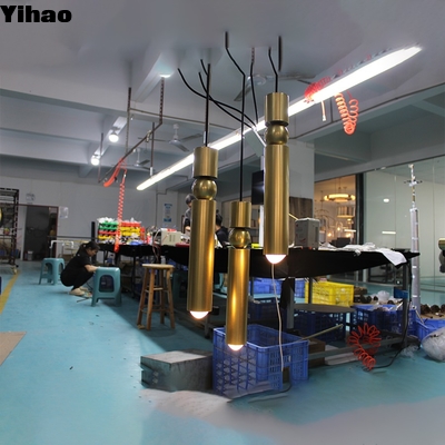 주문 Brass Frame Industrial Pendant Light with Crystal Shade E12 Base 온라인 제품