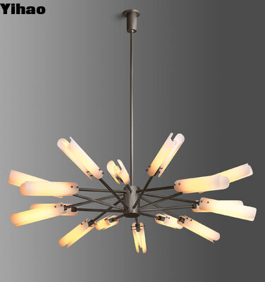 주문 현대 정형 높이 청동 체제 悬挂 吊灯 50000 시간 수명 거실 온라인 제품