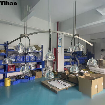 주문 이하오 공장 직접 청동 몸체 크리스탈 그림자 촛불 3500K 따뜻한 흰색 LED로 고급 호텔 및 가정 조명 온라인 제품