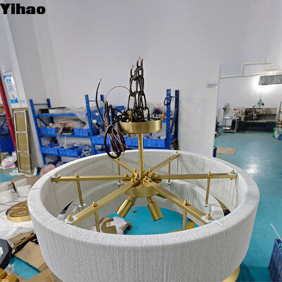 주문 순수 손으로 만든 청동 몸소 거실과 호텔을 위한 천조 그림자와 함께 고급 캔들리어 온라인 제품