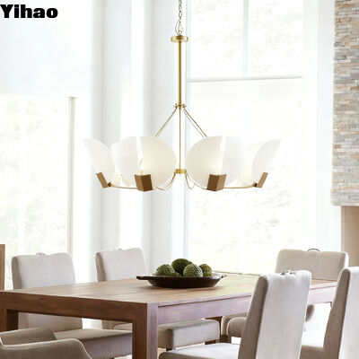 주문 현대 럭셔리 구리 보디 석조 그림자 Pendant Light Chandelier with 50000 Hours Lifespan 온라인 제품