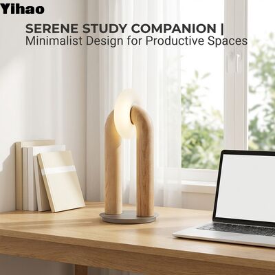 주문 모던 미니멀리즘 U 모양의 목재 테이블 램프와 침대 옆 및 책상용 다채로운 LED 조명 온라인 제품