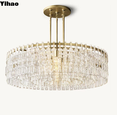 현대 스타일 LED 로이어 캔들리어 K9 유리 크리스탈 대용량 전압 85V-265V