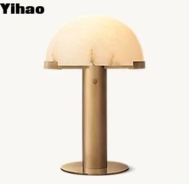 레스토랑 15W E26 알라바스터 색조가 있는 LED 침대 옆 테이블 램프