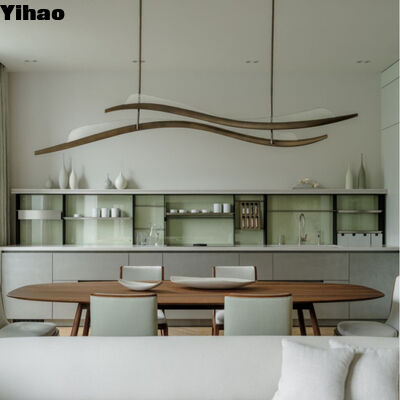 천장 높은 식당용 3500K 따뜻한 흰색 LED 밸런트 라이트로 된 청동 몸 크리스탈 그림자 캔들리어